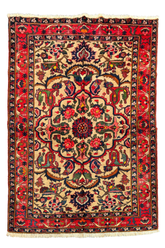 #7534 Vintage Persian Kashan wool on cotton base